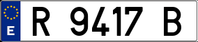 Trailer License Plate